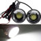 FOLGEMIR COB LED Tagfahrlicht rund, 12V / 24V Tagfahrleuchten, E8 Scheinwerfer, Nebelscheinwerfer, Weiß