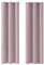 Deconovo Blickdicht Gardinen mit Ösen für Schlafzimmer Thermogardinen Vorhang Blickdicht Kälteschutz Thermogardine Hitzeschutz dicke Thermovorhang, 229x107cm(HöhexBreite), Hellpink, 2er Set
