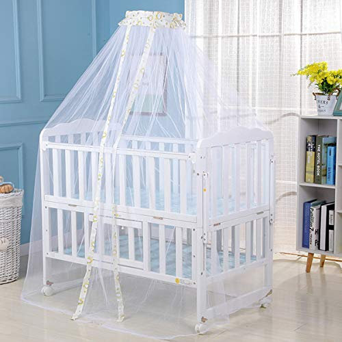 Tente de Lit de Bébé, Moustiquaire Dôme pour Bébé Enfant, Couverture de Moustiquaire Pliable pour Nouveau-né Protège Contre les Piqûres de Moustiques