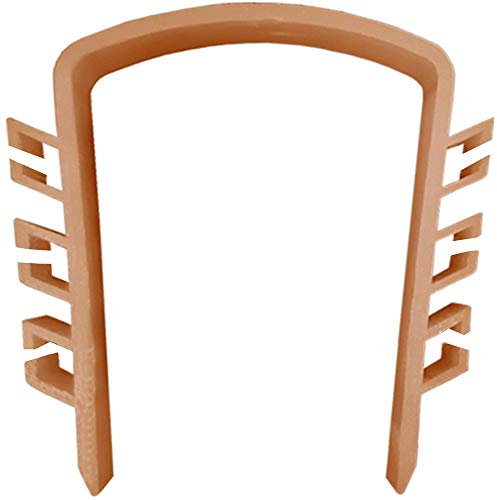LTG PRO 12 Pcs Fence Panels Noise Stoppers Garden Fence Wind Anti Rattling Clips (Brown)