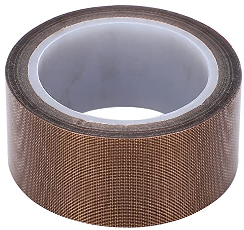 Walfront Teflonband PTFE Tape Roll Klebeband Hochtemperaturband Kleberolle für Vakuumiergerät(0.13mm x 19mm x 10m)