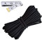 HEMYLU Elastische Kordel, 3 mm x 4,2 m, schwarz, elastische Schnur Bungee-Gummiseil mit Nylonhülle und schwerer Stärke für Handwerk, Heimwerken, Nähen
