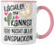 Trendation Lächle Du Kannst Sie Nicht Alle Anspucken Tasse Llama Lama Alpaka Kaffeetasse mit Spruch Lustige Tasse (Rosa)
