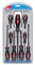 Hilka 9 PCE Screwdriver Set,Red & Black