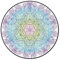YWJFASHION Rundfläche Teppich Runde Teppich Blume des Lebens Gedruckt Teppiche Wohnzimmer Couchtisch Matte for Wohnzimmer Schlafzimmer Teppiche Bodenmatte Waschbare Teppich (Size : Diameter 150cm)