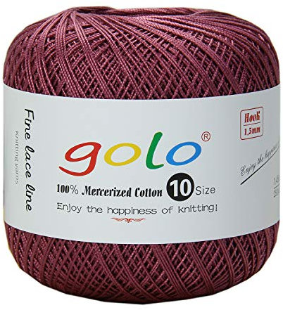 golo Häkelgarn Größe 10 für handgestricktes Häkelgarn Baumwolle häkelgarn 701