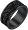 FaithHeart Punk Stil Viking Fingerring Schwarz Wolf Fingerring mit Keltischer Knot Symbol Herren Männer Ring für Geburtstag Valetinstag