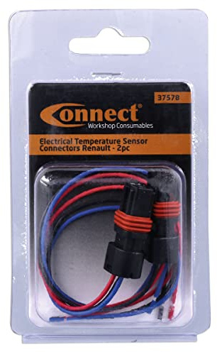 Connect 37578 Electrical Temperature Sensor Connectors 2pc compatible with Renault