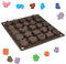 KLYNGTSK Weihnachten Schokolade Form Süßigkeiten Silikonform Weihnachten Silikon Pralinenform Schokolade Backformen Weihnachten Fondant Silikonform für Weihnachten Pralinen Süßigkeit Gelee Schokolade