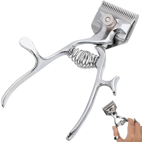 KALLORY Old Fashion Hair Clippers Manual Hair Cutter Manual Haircut Machine Manual Hair Clippers Manual Hair Trimmer