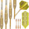 Unicorn Steeltip Dartpfeile Set | John Lowe World Champion Phase 3 Golden | 90% Tungsten Barrels & Volute Points | 21g