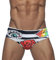 LikeJump Costume da Bagno per Uomo Slim per Nuoto Spiaggia Mare Piscina Pantaloncini Sportivi (IT, Testo, L, Regular, Regular, D Rosa Bianca)