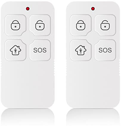 Wolf-Guard Fernbedienungen, Schlüsselanhänger, 433-MHz-Alarmanlagenzubehör – (Funktioniert nur mit Alarmanlagen der Marke Wolf Guard) (YK-11-white)