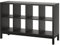 IKEA KALLAX Regal mit Untergestell, 147x94 cm, schwarz-braun/schwarz