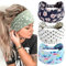 scicent Haarband Damen Stirnband Stirnbänder Sport 3 Stück Elastisch Baumwolle Breit Frauen Haarreifen Yoga Haarbänder Sommer Bandana, 16006