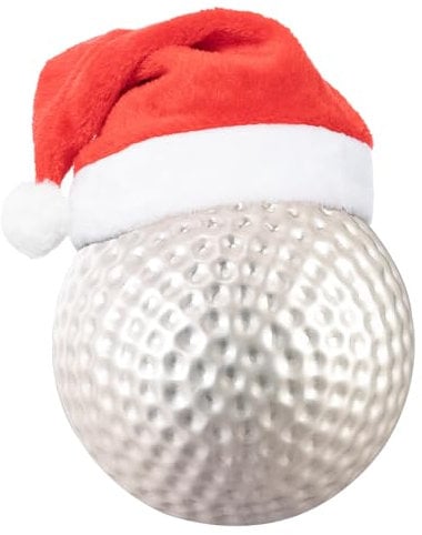 3.15 Christmas Golf Ornament Glass Blown Ball for 2025 Tree Decoration - Holiday Xmas Party Ornaments