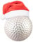 3.15 Christmas Golf Ornament Glass Blown Ball for 2025 Tree Decoration - Holiday Xmas Party Ornaments