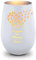 GRAVURZEILE Deko Windlicht aus Glas mit Gravur - Für Immer im Herzen - Personalisiert mit Namen - Trauer Windlicht aus Glas - Trauerlicht zur Beerdigung oder als Andenken - Weiß/Silber