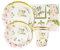 ZENZERO® - STOVIGLIE per FESTA MATRIMONIO OGGI SPOSI ROSA e ORO in Carta MONOUSO - (kit COMPLETO)
