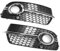 1 Paar Auto-Nebelscheinwerfer-Grill-Abdeckung kompatibel for Audi Q5 S-Line 2013–2017 8R0807682N 8R0807681S