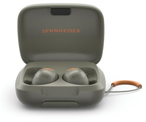 Sennheiser Momentum - Auriculares Deportivos con afinación de Sonido Deportiva y ANC adaptativo, Ajuste Seguro, duración de la batería de 24 Horas, rastreador de Fitness para Datos de Rendimiento