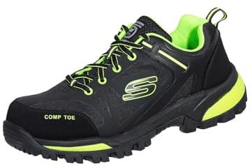 Skechers Men's Galton Pending Construction Boot, Lima, negro, 44 EU