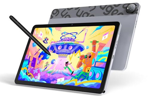 UGEE Pad Drawing Tablet, No Computer Required, Android 14 Tablet Drawing Stand for 7000mAh + 18W Battery, 6GB+128GB, Funny Drawing Pad, 2K Ultra HD, Large Screen with Full Laminated