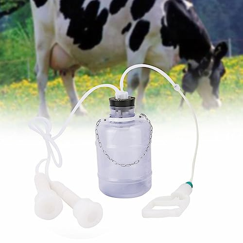 Yctze 3L Portable Manual Milking Machine, Household Goat, Sheep & Cow Milker Kit, Suitable for Baby Goat & Cow Feeding - No Batteries Required (#02)