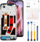 Pantalla LCD para Oppo A38 4G Pantalla de repuesto para Oppo A38 CPH2579 LCD Display Touch Panel Digitalizador Asamblea Kit de reparación de teléfono móvil con herramientas (negro con marco)