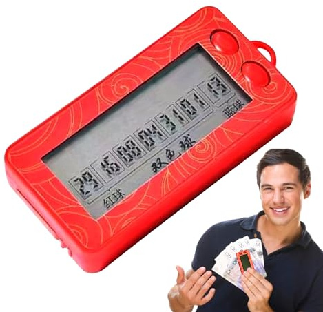 Selettore di numeri della lotteria doppia , Macchina casuale della | lotteria compatta e divertente, generatore di numeri elettrico portatile