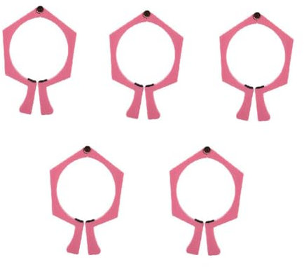 Fnfhsa 5pcs Fixer Cup Thermal Sublimation Wrapping Auxiliary Clamp Auxiliary Tool Pink