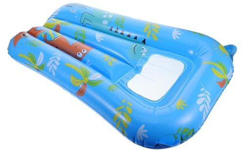 Yardwe Aufblasbares Dinosaurier Surfbrett Für Schwimmbad Leicht Und Transportabel Sommer Spielzeug Unterwasserbeobachtung Cartoon Design Für Kinder
