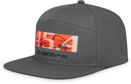 Audi Quattro 45.4 Snapback Cap grau
