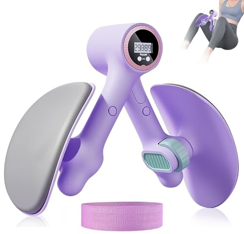 Hip Trainer Exerciseur, 1 Pièces Hip Trainer avec Bande de Résistance, Entraineur de Muscle Pelvien, Portable Appareil de Musculation , pour Muscles du Plancher Pelvien, Fessiers, Veaux, Cuisses, Bras