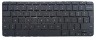 fqparts Laptop Keyboard for HP Chromebook 14-ak000 Black UK English Layout