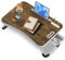 Soontrans Laptoptisch 60x40x28 cm, Laptop Tisch mit Schublade, Getränkehalter, Tablethalter, Griff, Klappbar, Betttisch für Bett und Sofa, Couch, Boden, Job, Betttablett Notebook (Dunkelbraun)