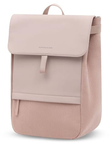 Kapten & Son Rucksack Freizeitrucksack mit Laptopfach Fyn Cord Backpack 13L Rose Clay altrosa
