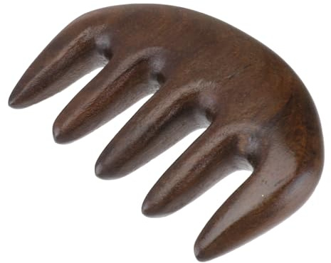 Massagekamm aus Sandelholz für Frauen mit Breiten Zähnen | 1 Stück, Tragbar und Geeignet für Lockiges Haar, Geschenk für Frauen