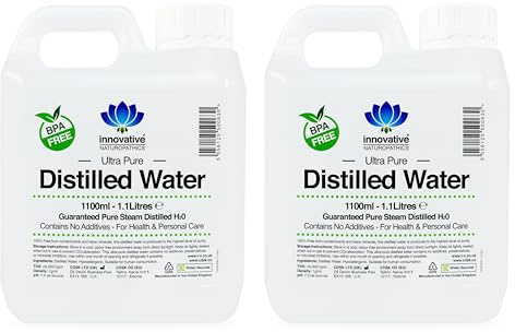 Distilled Water - 100% Pure Steam Distilled H2O - 1100ml (2)
