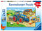 Ravensburger Kinderpuzzle - 07616 Baustelle und Bauernhof - Puzzle für Kinder ab 3 Jahren, mit 2x12 Teilen