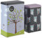 Premier Housewares 507304 Canister Set for Kitchen Rectangular Tea Coffee Storage Jars Set of Two Blue and Pink Owl Design 19 x 9 x 6 -19 x 11 x 7.5