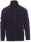 PAYPER Houston Felpa da Lavoro Uomo Misto Cotone Manica Lunga Chiusura Zip Intera Manica a Giro Polsini Vita in Costina Blu Navy (XL)