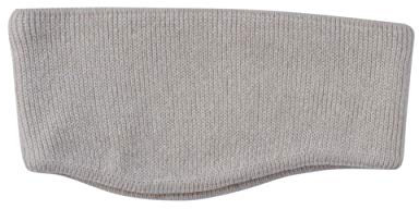 FosterNatur, Merino Stirnband mit Ohr, 100% Wolle (Baumwollfutter) (Beige)