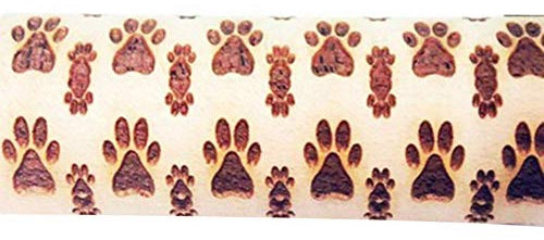 ECOSWAY Laser Impression en Relief Rouleau à Pâtisserie Halloween Embossing Broche Rouleau en Bois pour Cuisson Cookie Biscuit - Chien Empreinte