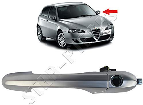 STARKIT PERFORMANCE Maniglia porta esterna per Alfa Romeo 147 (2000-2010) anteriore sinistra (lato guida) (cromata)
