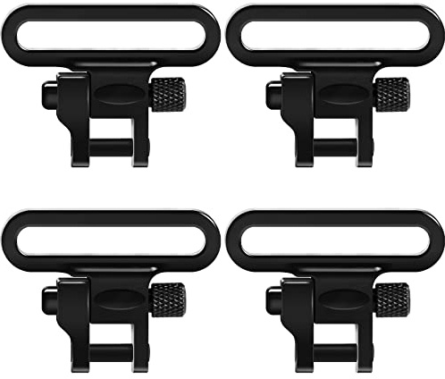 GUGULUZA QD Sling Swivel - Juego de 4 correas de cierre rápido para rifle y tornillo para postes de madera