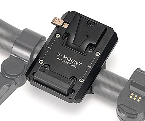 Tilta V-Mount Akkuplatte für Ring Grip, Basic oder Advanced Ring Grip Kompatibel mit DJI RS 2/RS 3/RS 3 PRO, Kabellose Verbindung Konstante Leistung Robust Langlebig - Schwarz TGA-RG-V