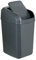 Denox DEN128 Papelera Troya con Tapa basculante 15 litros, Antracita, 280x220x400 mm