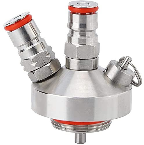 Dispensador de bebidas Estación de dispensador de alcohol Acero inoxidable Whisky Bar de licores Herramientas Dispensador de vino Rifet con anillo de sellado de manguera para barril de vino 2L / 3. 6