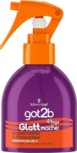 GOT2B SCHWARZKOPF hitzeaktiviertes Glättungsspray 4 Tage Glattmacher, 6er Pack (6 x 200ml)